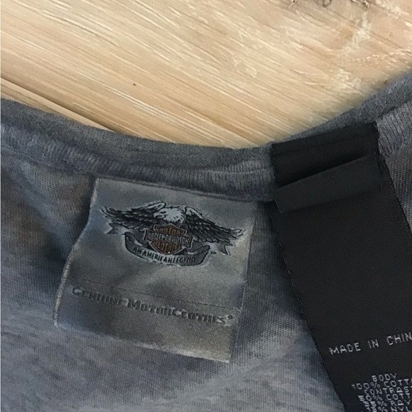 Harley-Davidson Lace Panel Shoulder Tee M - Picture 4 of 7